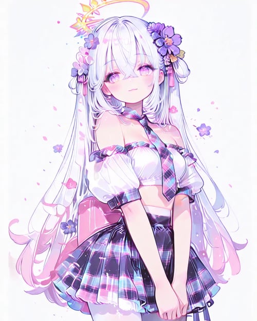 plaid school-uniform style set by reprinter on Tensor.Art