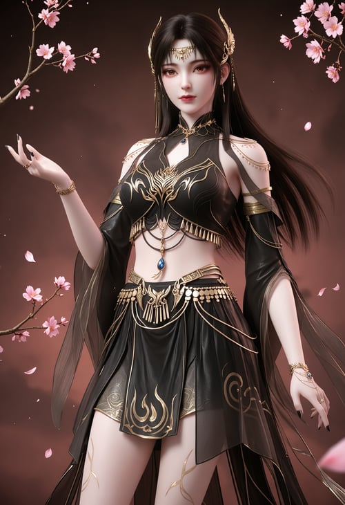 火灵儿 黑色服装-国漫-Illustrious光辉 by 云落 on Tensor.Art