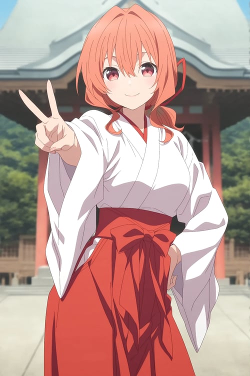 Yuna Amagami (甘神夕奈) - Tying the Knot with an Amaga by Katori Konoe on Tensor.Art