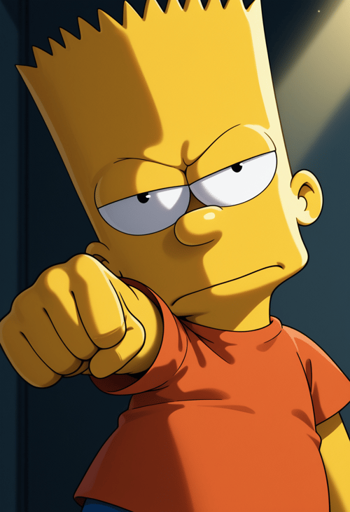 Bart Simpson & Milhouse Van Houten by ShoOmoeru on Tensor.Art