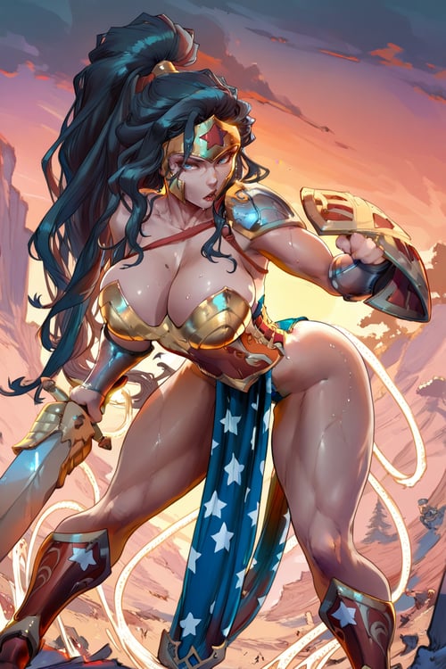 Wonder Woman | Ame-Comi | by san on Tensor.Art