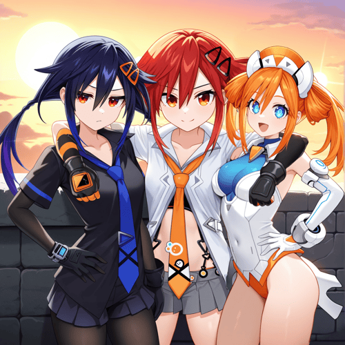 Uzume - Hyperdim. Neptunia (14 Outfits/3 Forms) by Khanykov01 on Tensor.Art