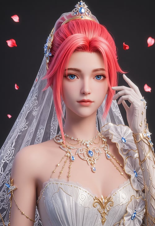 李馨 婚服-国漫-pony by 云落 on Tensor.Art
