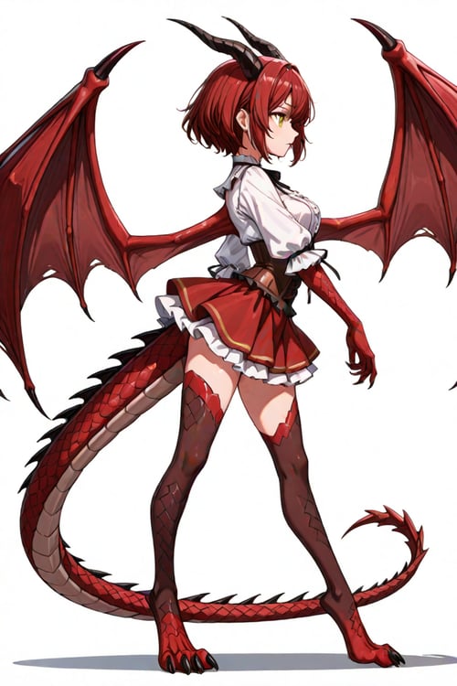 オリジナルAIキャラ Dragonewt Girl セラフィナ・ドラコニス by スライムナイト on Tensor.Art