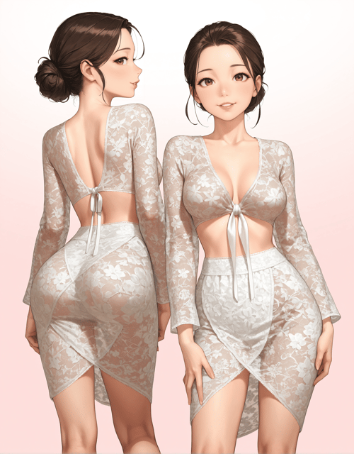 【COSTUME】 Sheer Boho Set by Min on Tensor.Art