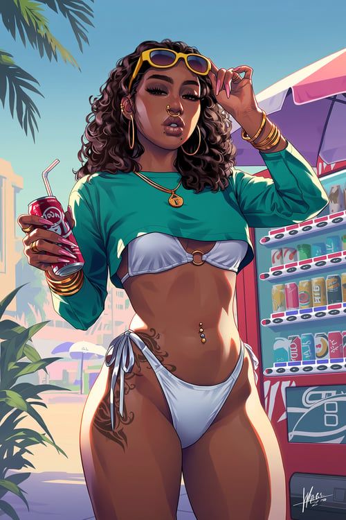 GTA Artwork Style by Grogu on Tensor.Art