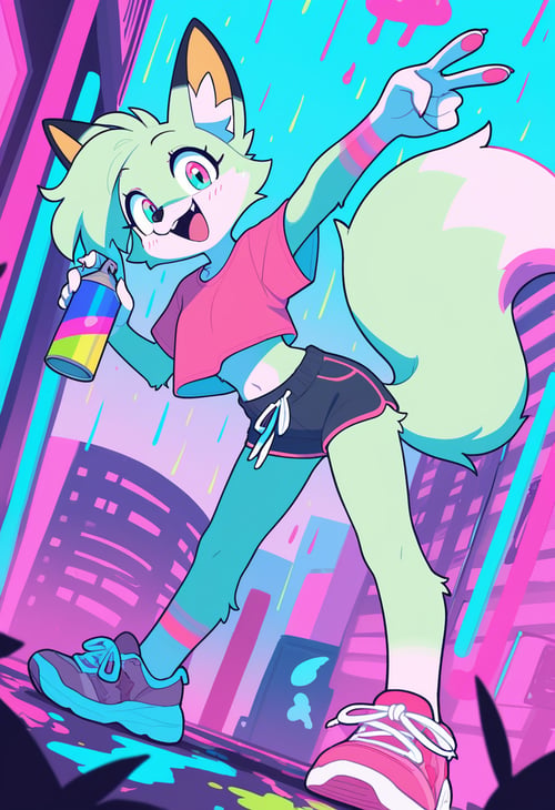 Indigo Furry Kiwify! by miaomiao on Tensor.Art