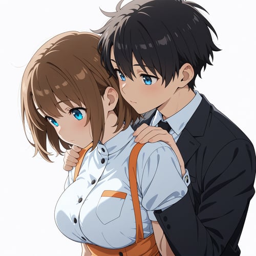 Two people sitting close together - poses by Min on Tensor.Art