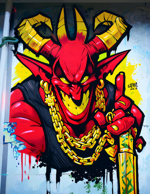 Graffitix | Wildstyle & Texture LoRA by inknoir on Tensor.Art