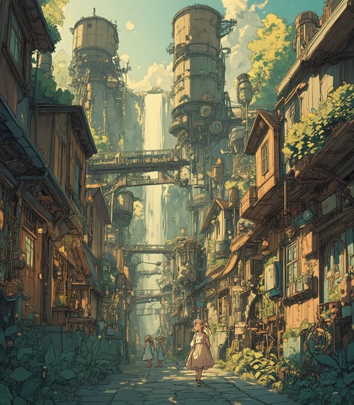 Home of The Ancients - Background / Character Crea by inknoir on Tensor.Art