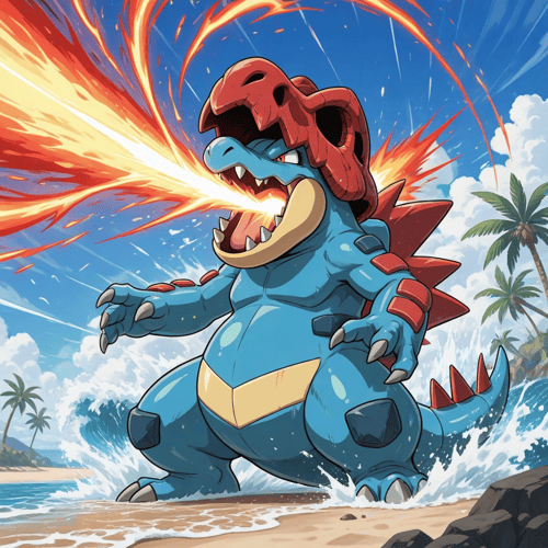 ポケモン メガオーダイル PixAI版LoRA by スライムナイト on Tensor.Art