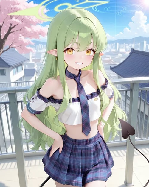 plaid school-uniform style set by reprinter on Tensor.Art