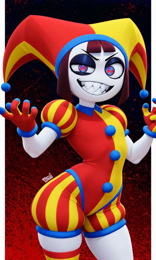 Evil Pomni // The Amazing Digital Circus by user_874754251056777575 on Tensor.Art