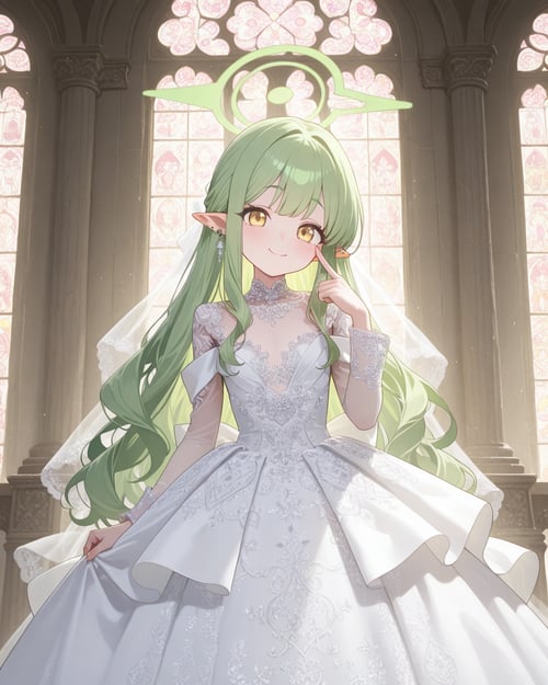 Wedding dress: The Silver Queen by miaomiao on Tensor.Art