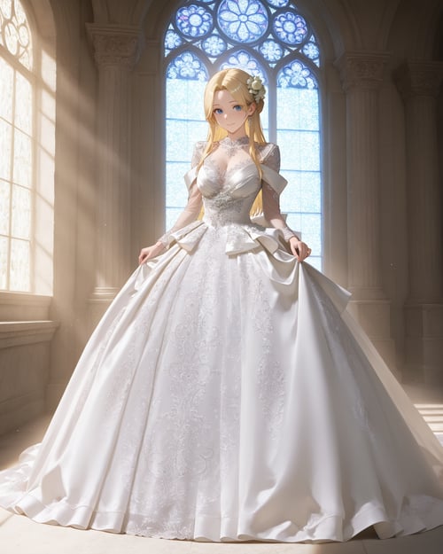 Wedding dress: The Silver Queen by miaomiao on Tensor.Art