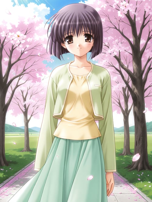 君影 百合奈(Canvas セピア色のモチーフ)/ Yurina Kimikage (Canvas) by azrakuC on Tensor.Art