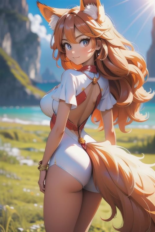 Sexy girls with fox tail by miaomiao on Tensor.Art