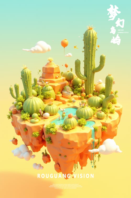 梦幻岛屿 by 柔光灯 on Tensor.Art
