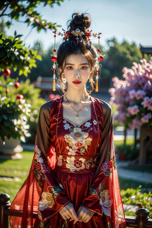 花丛中的古风美女 by tensorxy on Tensor.Art