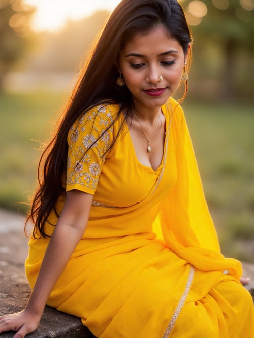 Saree Poses✨💛 by BeuT_Ai on Tensor.Art