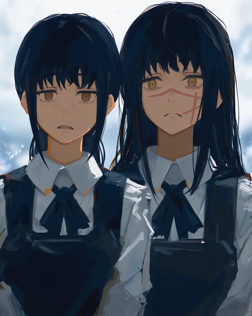 Asa Mitaka / Yoru / Denji | Anima | Chainsaw Man by Min on Tensor.Art
