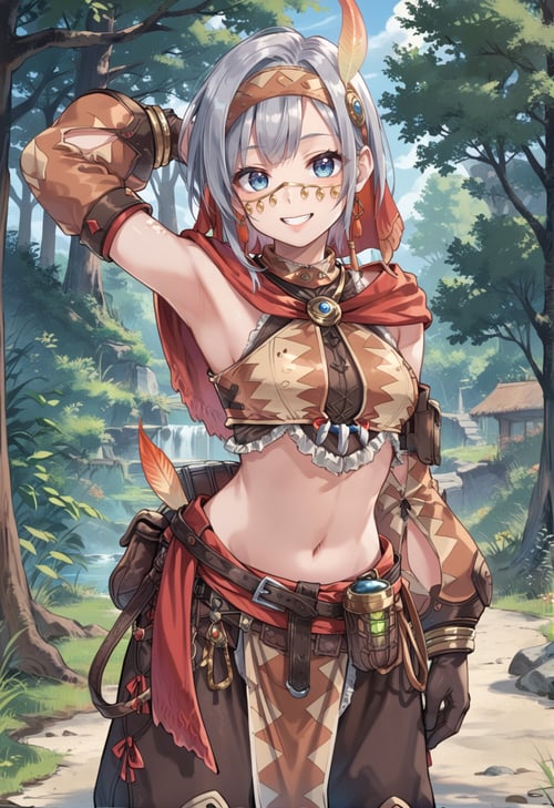 Monster Hunter-Kulu-Ya-Ku Armor(クルル装備)illust/pony by miaomiao on Tensor.Art