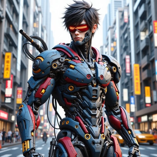 [Flux] Cybernetic Mecha Cyborg | ABM by Azwar Black Mask on Tensor.Art