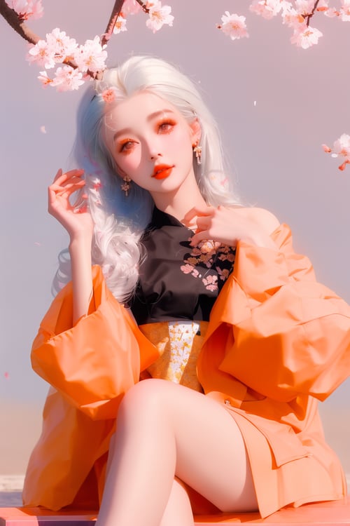 厚涂风小清新美女写真 by milk on Tensor.Art