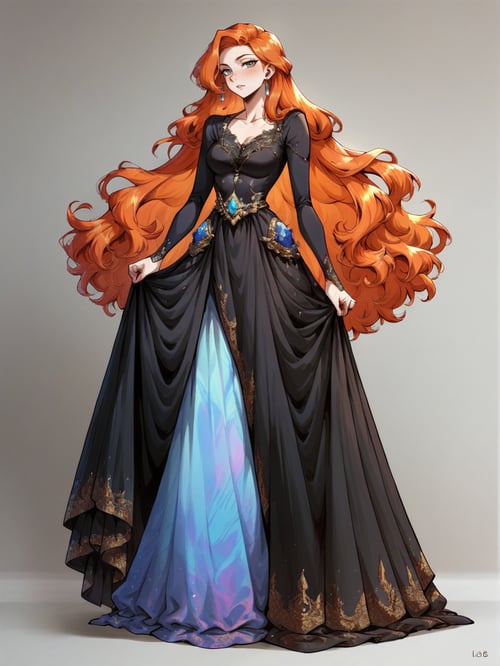 Black Opal Dress by miaomiao on Tensor.Art