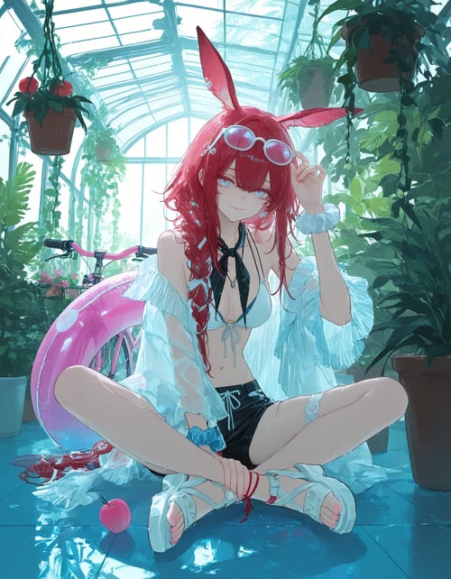 Ray summer flowers 莱伊 夏卉 レイ 夏の花 - Arknights 明日方舟 ア by reprinter on Tensor.Art