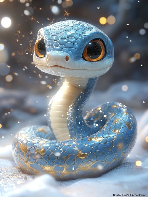 FLUX Cute Cartoon Snake 3D by LH by Jackie92 on Tensor.Art