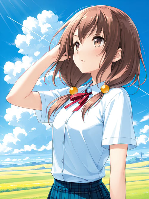 姫城ほたる(この大空に、翼をひろげて)/ Hotaru Himegi (If My Heart Ha by azrakuC on Tensor.Art