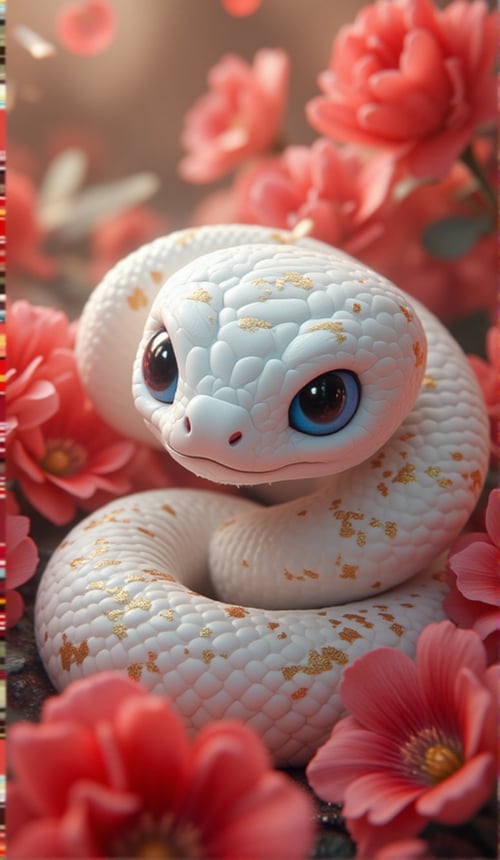 FLUX Cute Cartoon Snake 3D by LH by Jackie92 on Tensor.Art