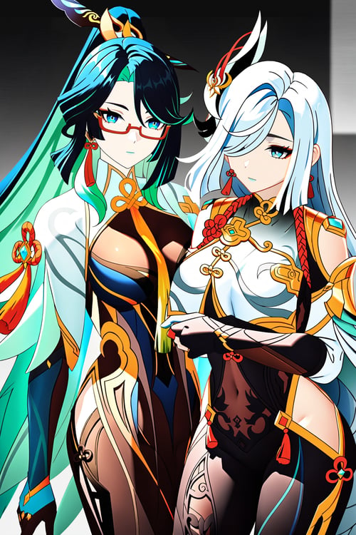 (A3|Pony|Kohaku)SDXL_Lora-仙人师徒仨(全服装):闲云&申鹤&甘雨-原神 by Tangerboom on Tensor.Art