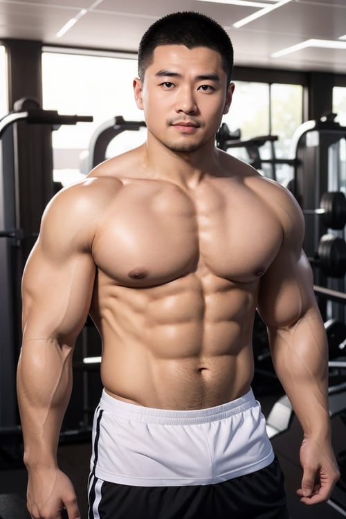肌肉壮熊胖熊（年轻版）_male_type_男性肌肉帅哥 by 你的虚拟男朋友 on Tensor.Art