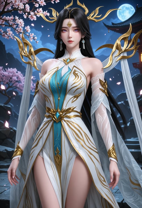清衍静 可卸面纱 但面部无原片素材-国漫-Illustrious光辉 by 云落 on Tensor.Art