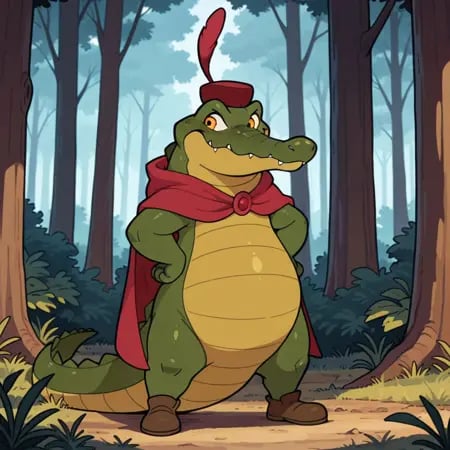 Captain Crocodile (Robin Hood 1973) illustrious by user_720431629750874608 on Tensor.Art