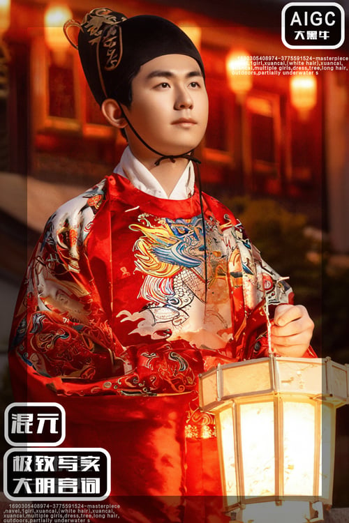 混元-极致写实-大明宫词 by 大黑牛AI on Tensor.Art