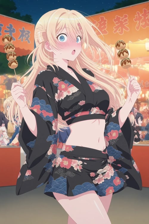 Shadow Blossom Kimono Set by Katori Konoe on Tensor.Art