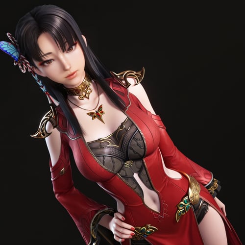 DJ_不知火舞-街霸6-美杜莎女王服装-2.5D版 by DJ大江东去 on Tensor.Art