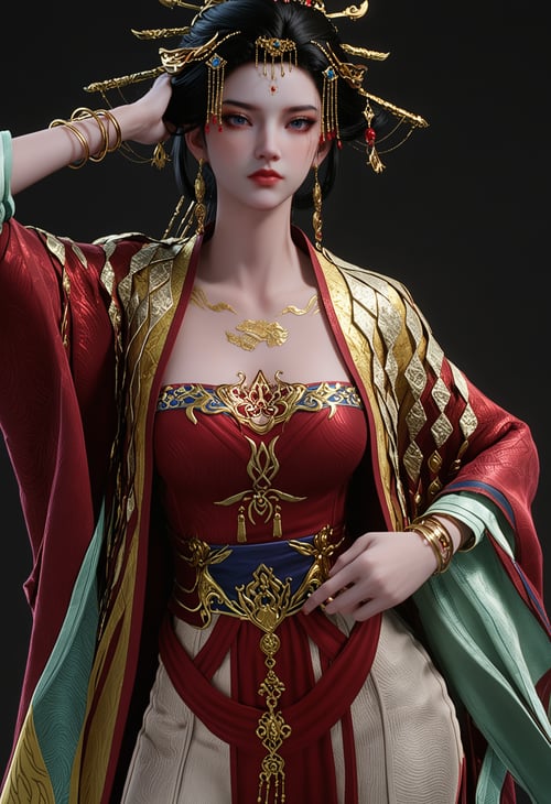 长乐 服装1 姿势有点乱-国漫-pony by 云落 on Tensor.Art