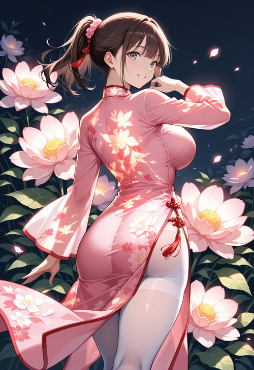 Glowing Cheongsam(China Dress) by miaomiao on Tensor.Art