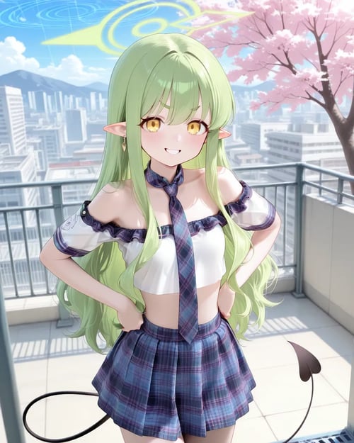 plaid school-uniform style set by reprinter on Tensor.Art