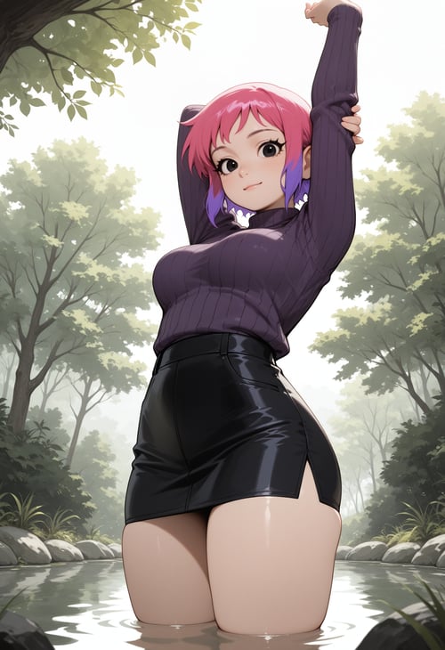Scott Pilgrim Taking Off - Ramona Flowers - Lindez by Min on Tensor.Art