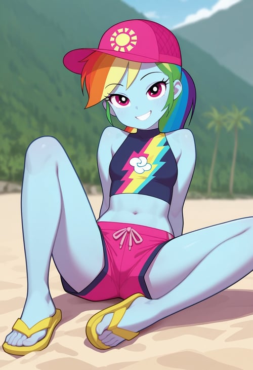 Rainbow Dash swimsuit | My little pony: Equestria by tupirish on Tensor.Art