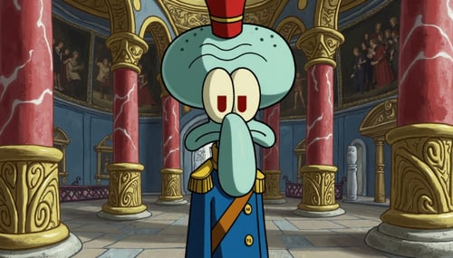Squidward Flux LoRA by Tuzluk on Tensor.Art