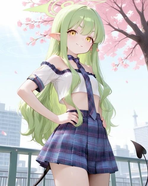 plaid school-uniform style set by reprinter on Tensor.Art