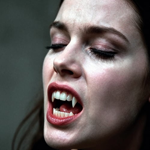 吸血鬼之牙 Vampire Fangs zit by EauDeNoire on Tensor.Art
