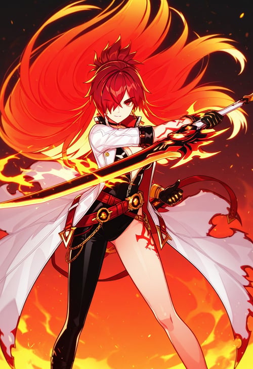 Elsword - Elesis (Flame lord/Blazing heart) by Pio on Tensor.Art