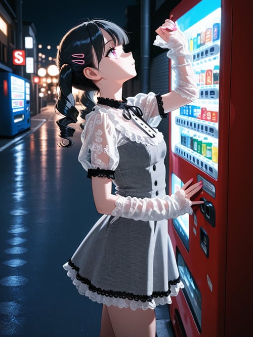 Lace frills short dress 2 by luxiaoai on Tensor.Art